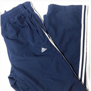 adidas sweatpants. blue